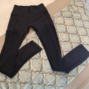 High waisted full length black lululemon luxtreme pants